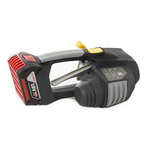 Ferramenta manual a bateria Messersi MB620 12-16mm (1/2" a 5/8") para fita PET e PP com bateria e carregador