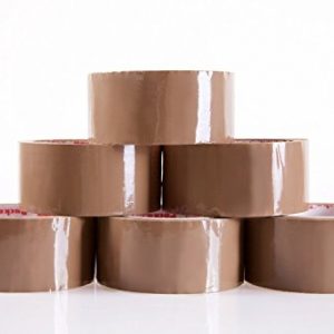 Fita adesiva BOPP castanha 48 mm x 66 m