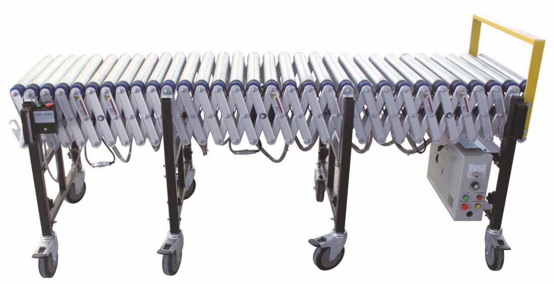 Transportador de rolos extensível Extend com motor