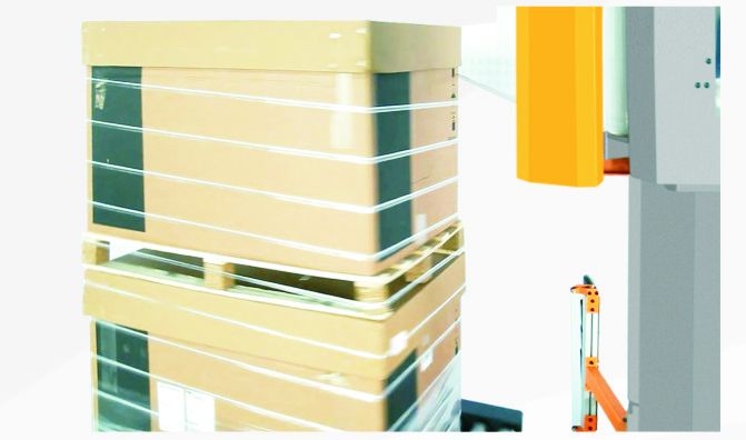 Envolvedora de paletes SMARTWRAP S3 Inline totalmente automática com sistema de corda